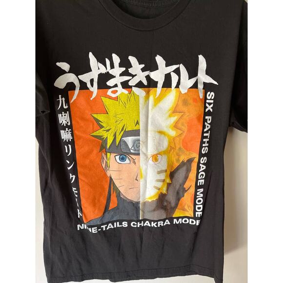 Naruto Mens Size M T-Shirt Anime Clothing Unisex Pre-Owned - Picture 2 of 6